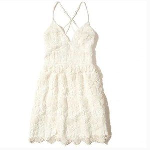 Hollister Strap Back Lace Dress Size Small